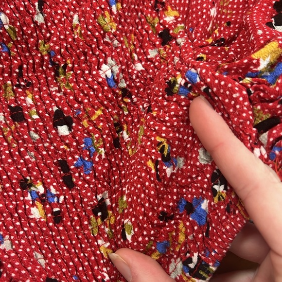 Free People XS red halter top. Worn only a couple times 5 years ago. - Picture 3 of 7